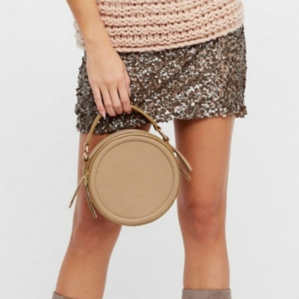 Free People Zip front gold sequin mini skirt XS - Picture 7 of 10